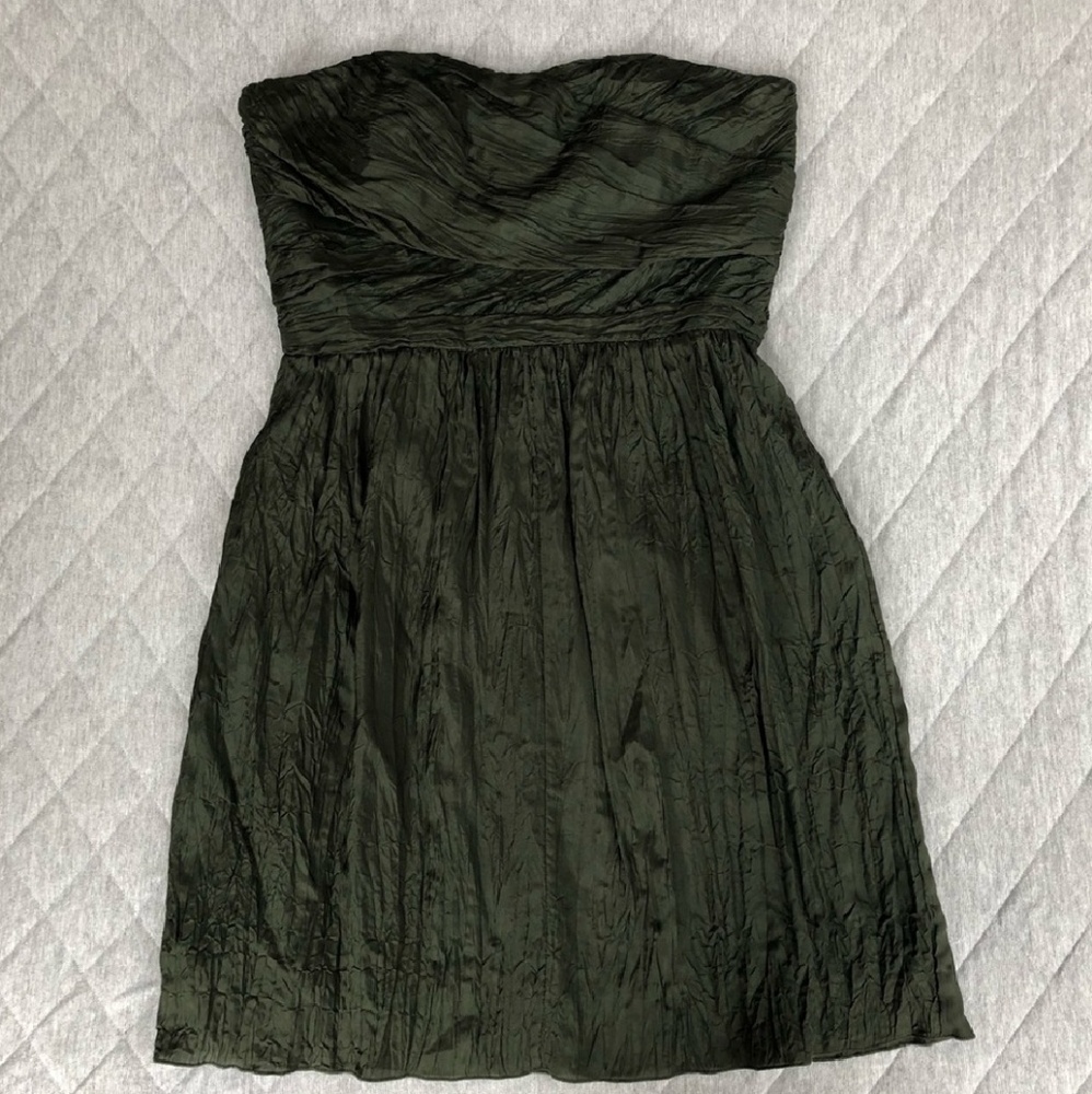 J. Crew Arabelle Crinkled Silk Dress